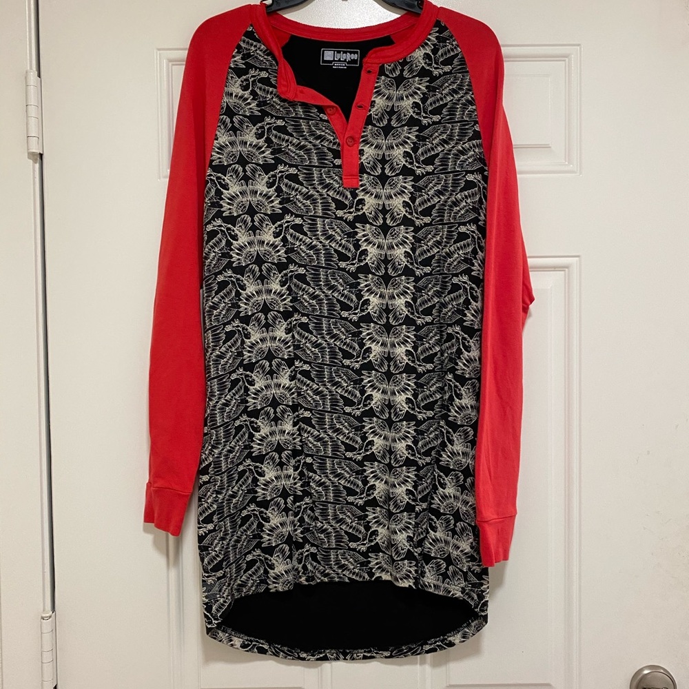 Lularoe USA Eagle Mark -Red / Black - Thick Fabric